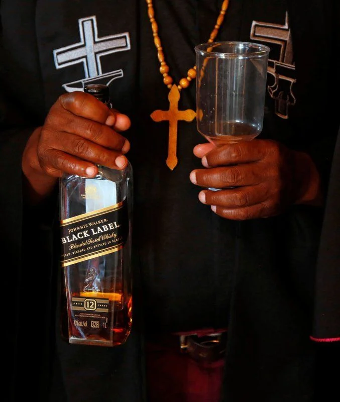 Gabola church in South Africa: “we drink for Holy Spirit to enter us”