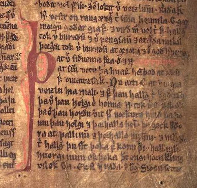 Saga 14th-century manuscript