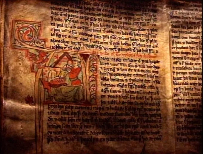 Saga manuscript, 13th century
