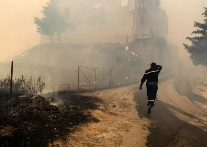 Fire in Algeria