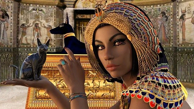 What beads were worn by the pharaohs of ancient Egypt, and what they were intended for