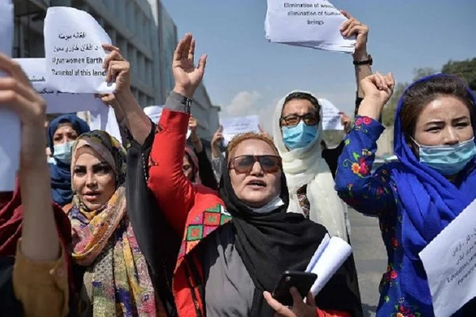 Women’s protest in Kabul broken down by Taliban