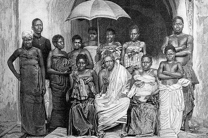 Women of Dahomey Amazons and their King