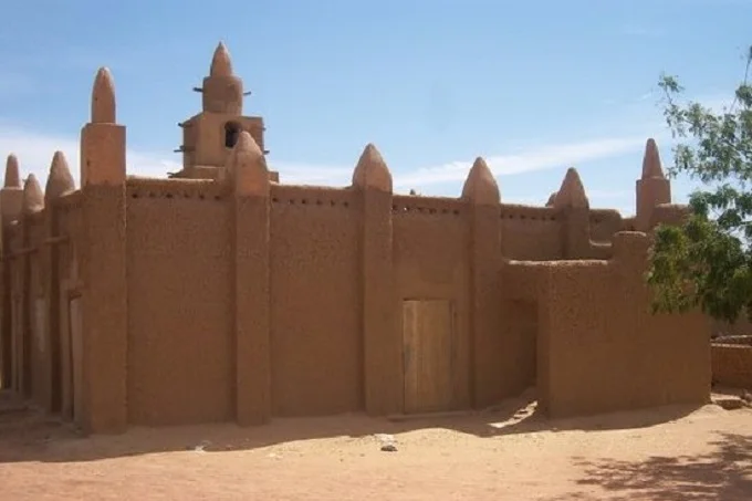 famous Djinguereber Mosque in Mali
