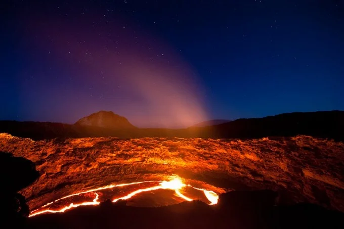 “Road to hell”: Lake of Fire of Erta Ale Volcano in Ethiopia