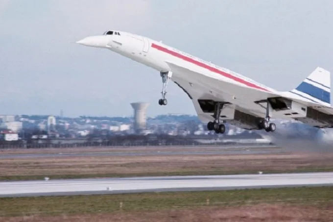 The first flight of Concorde