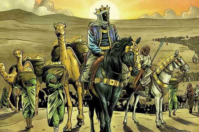 Mansa Musa was driving back through Egypt