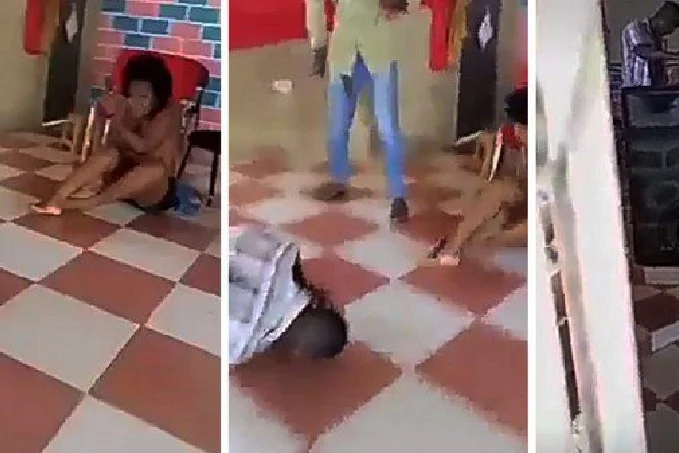 In church alter, pastor caught having s3x with married lady - Video