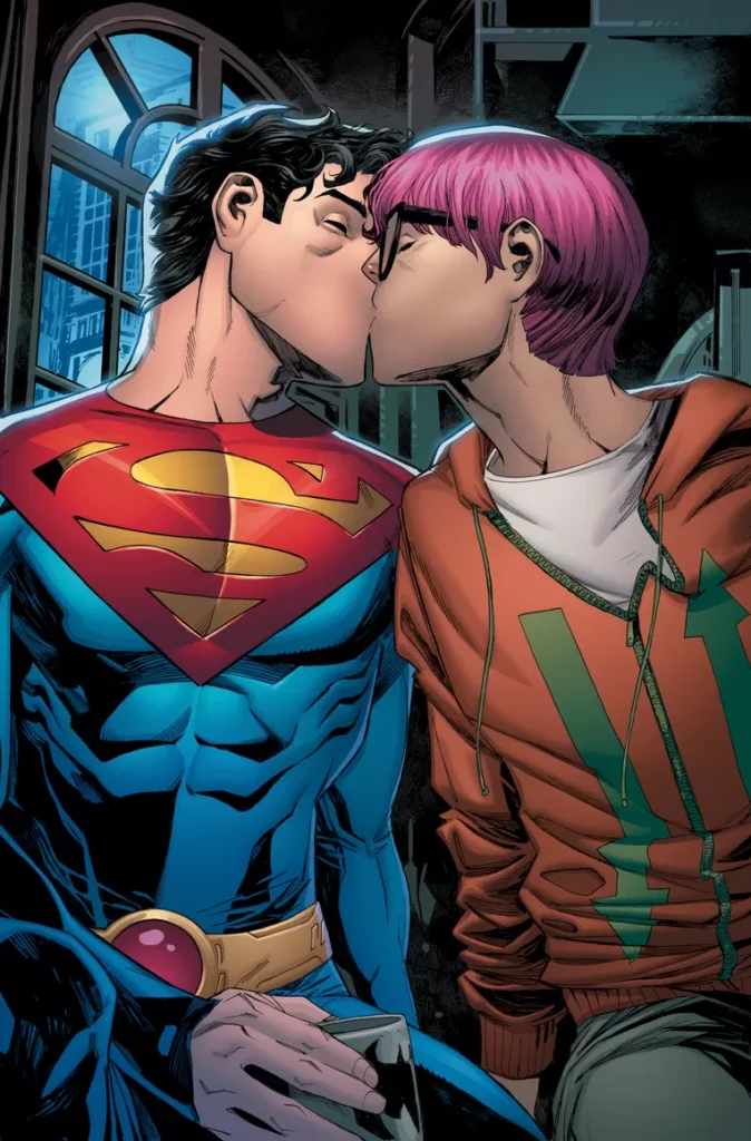 Superman begins a love connection with a guy in his most recent comic