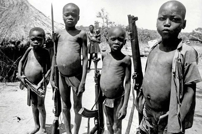 Child soldiers were actively used in the civil war in Sudan