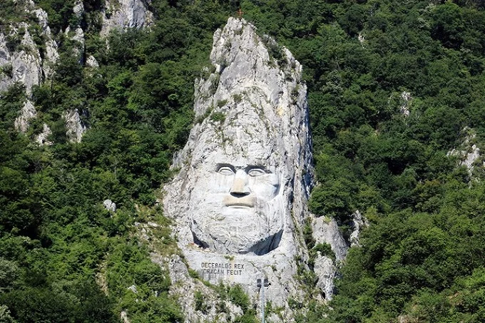 King Decebalus statue, the tallest rock sculpture in Europe