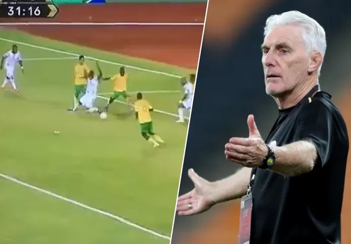 South Africa and Hugo Broos want to replay match against Ghana after non-existent penalty