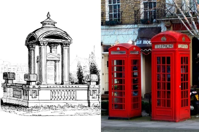 Why English phone booths are red?