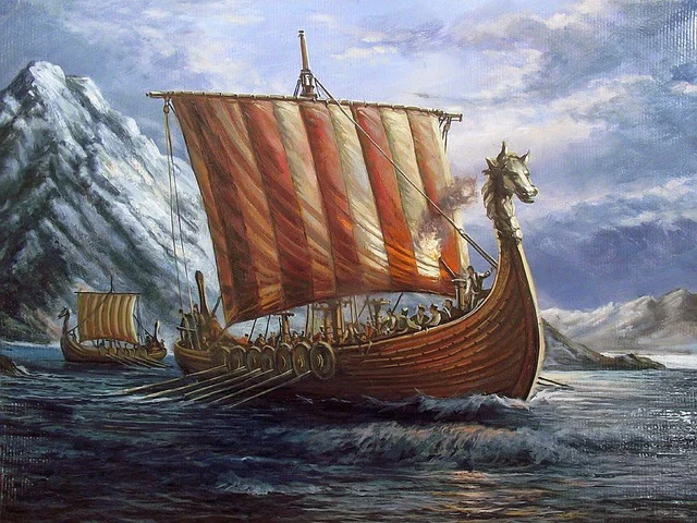 How did Vikings navigate at sea and return without a compass?