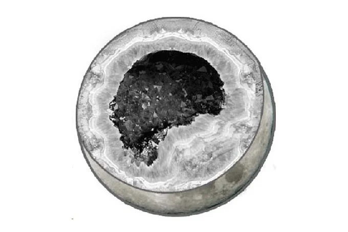 A hypothetical cavity inside the moon and a “dip” on the lunar surface, captured by the American interplanetary spacecraft LRO 
