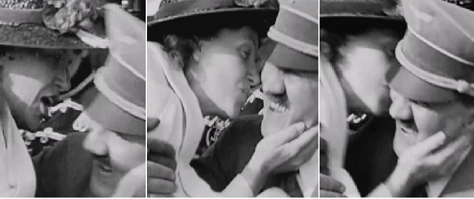 Carla de Vries kissed to Hitler