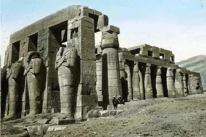 The ruins of the temple of Ramses