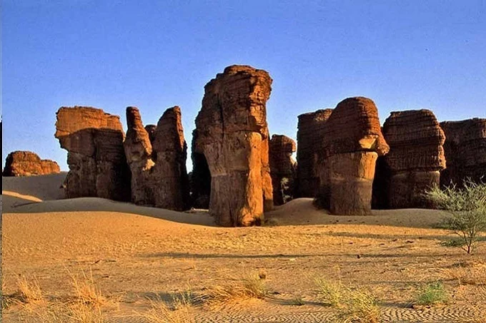 Ennedi Plateau covers roughly 40 thousand square kilometers