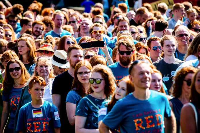 Thousands of redheads show up in Tilburg every year. 
