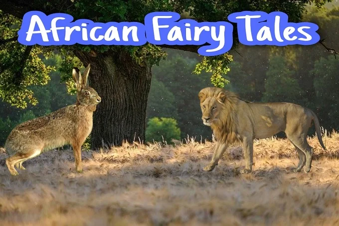 African fairy tales: Hare and Lion