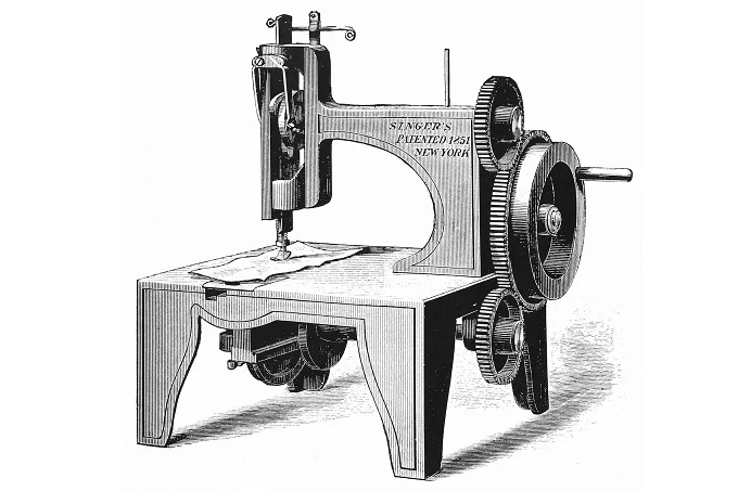 Sewing machine invented by Isaac Merritt Singer