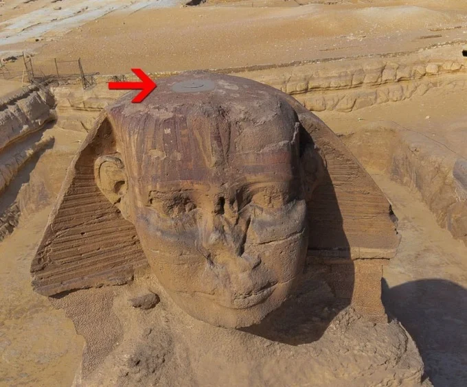 The head of the sphinx is too flat