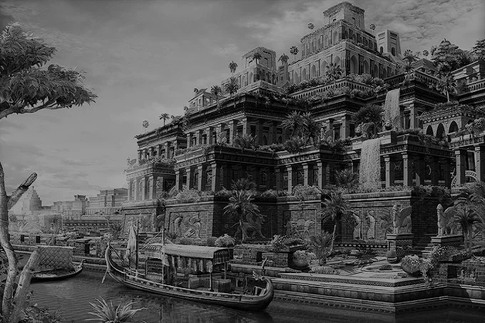 Why were the hanging gardens of Babylon built and what happened to the hanging gardens?