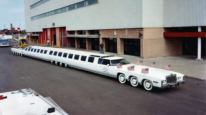 The longest car in the world in 1990. The model fell into disrepair, but has now been completely restored.