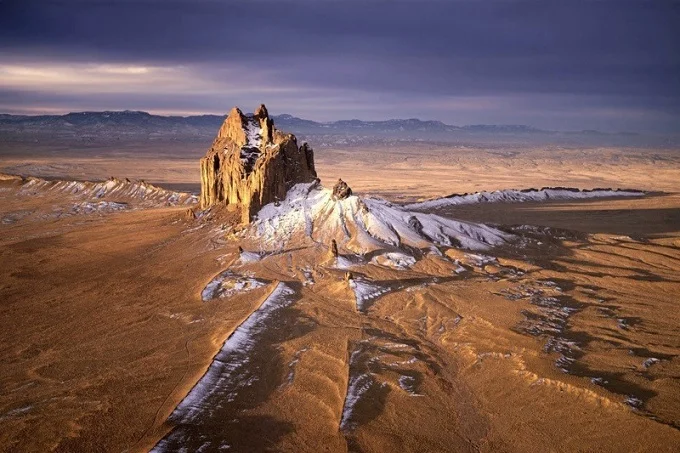 The mysterious rock of Shiprock