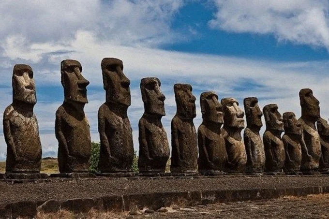 Heads on Easter Island