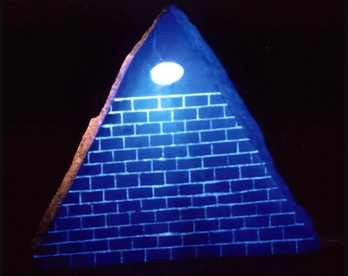 The artifact glows in ultraviolet light rays
