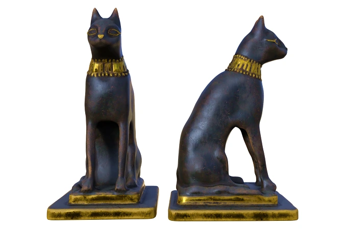 The Egyptian goddess cats