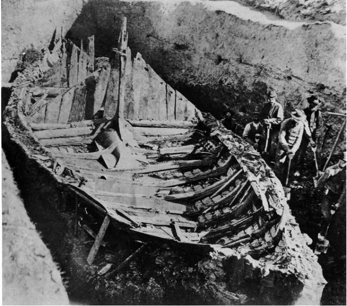 Gokstad ship is about a Viking ship found in one of the mounds