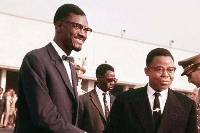 Patrice Lumumba and Joseph Kasa-Vubuat in 1960