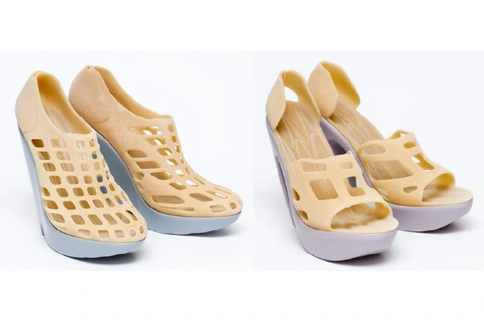 Plastic shoe design by Hong Chang