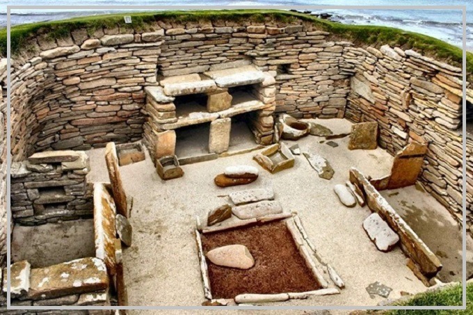 An ancient settlement of elves in the Orkney Islands 