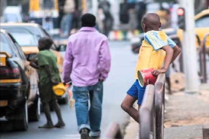Talibe children in the street begging