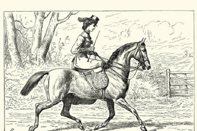 Sidesaddle: why ladies in the old days rode their horses sideways instead of straight ahead