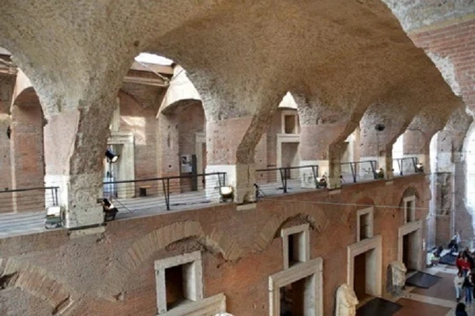 Concrete was also used to construct the multi-level Roman retail complex known as Trajan’s Market