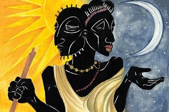 Sun (“Lisa”) and the Moon (“Mawu”)