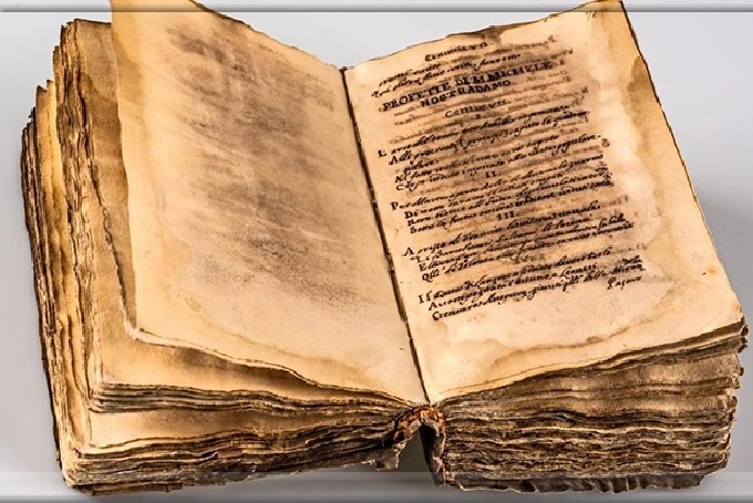 What mysteries have been revealed by the stolen Nostradamus manuscript, which was just returned to the library in Rome?