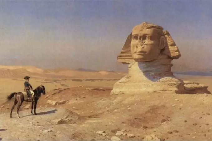 Bonaparte in front of the Sphinx, Jerome, 1868.
