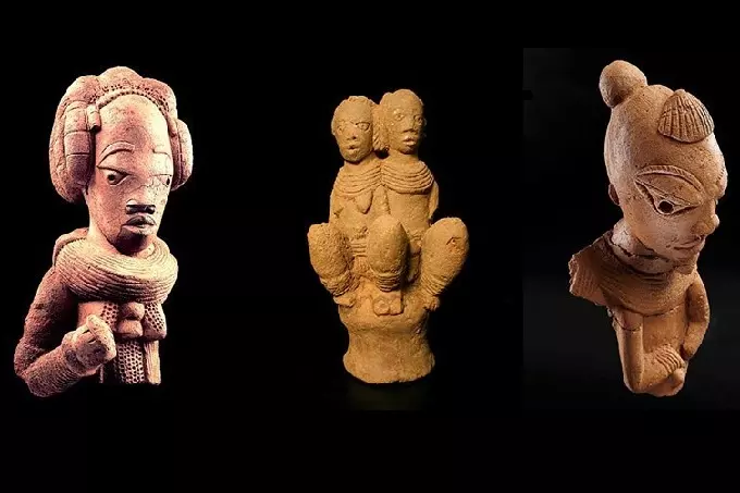 Figurines from the village of Nok