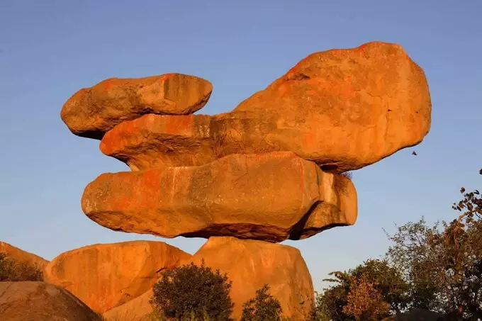 Balancing Chiremba Rocks in Zimbabwe
