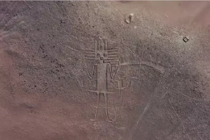 Mysterious geoglyphs of the Atacama Desert in Chile