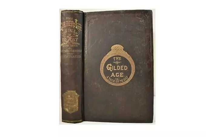 Mark Twain and his book The Gilded Age: A Tale of Today.