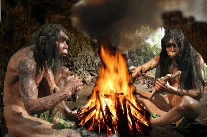 Why did Neanderthals not suffocate from smoke produced by the fire?