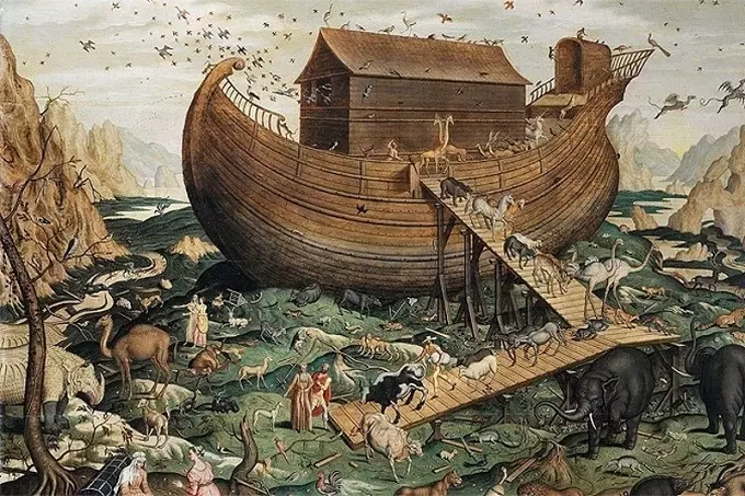 Noah survived the flood and saved mankind along with all the animals from extinction