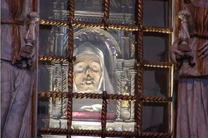 The head of St. Catherine of Siena