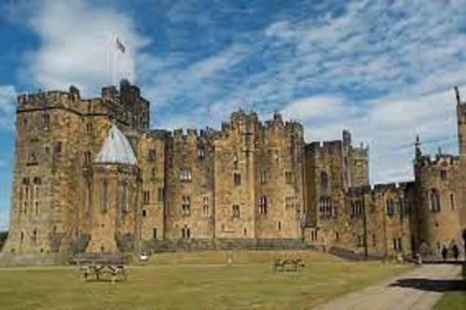 The ancient castle of Alnwick